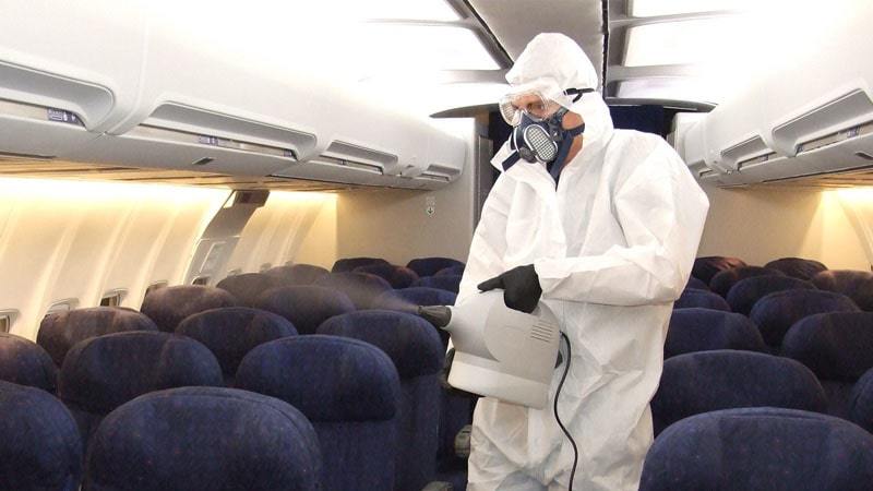 Manejamos una sanitización de aviones tanto comerciales como privados. <br>